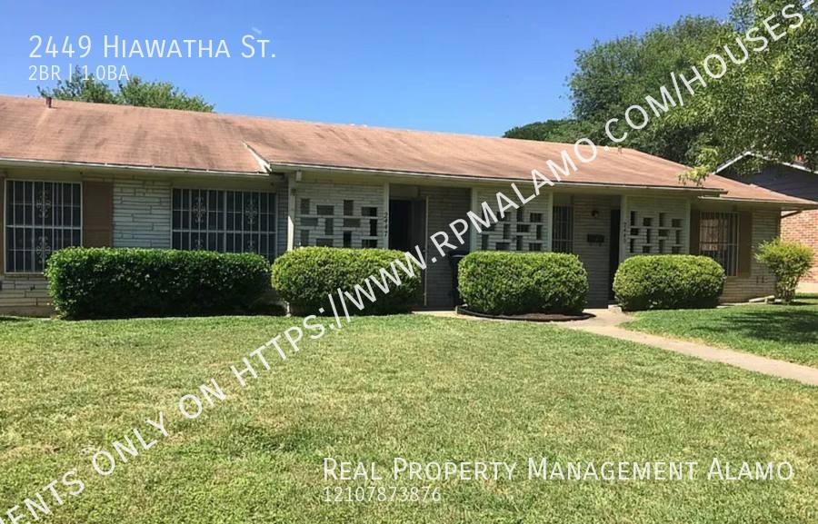 House for rent at 2449 Hiawatha St, San Antonio, TX 78210