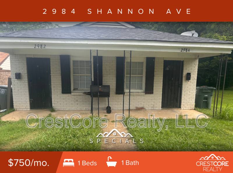House for rent at 2984 Shannon Ave, Memphis, TN 38108