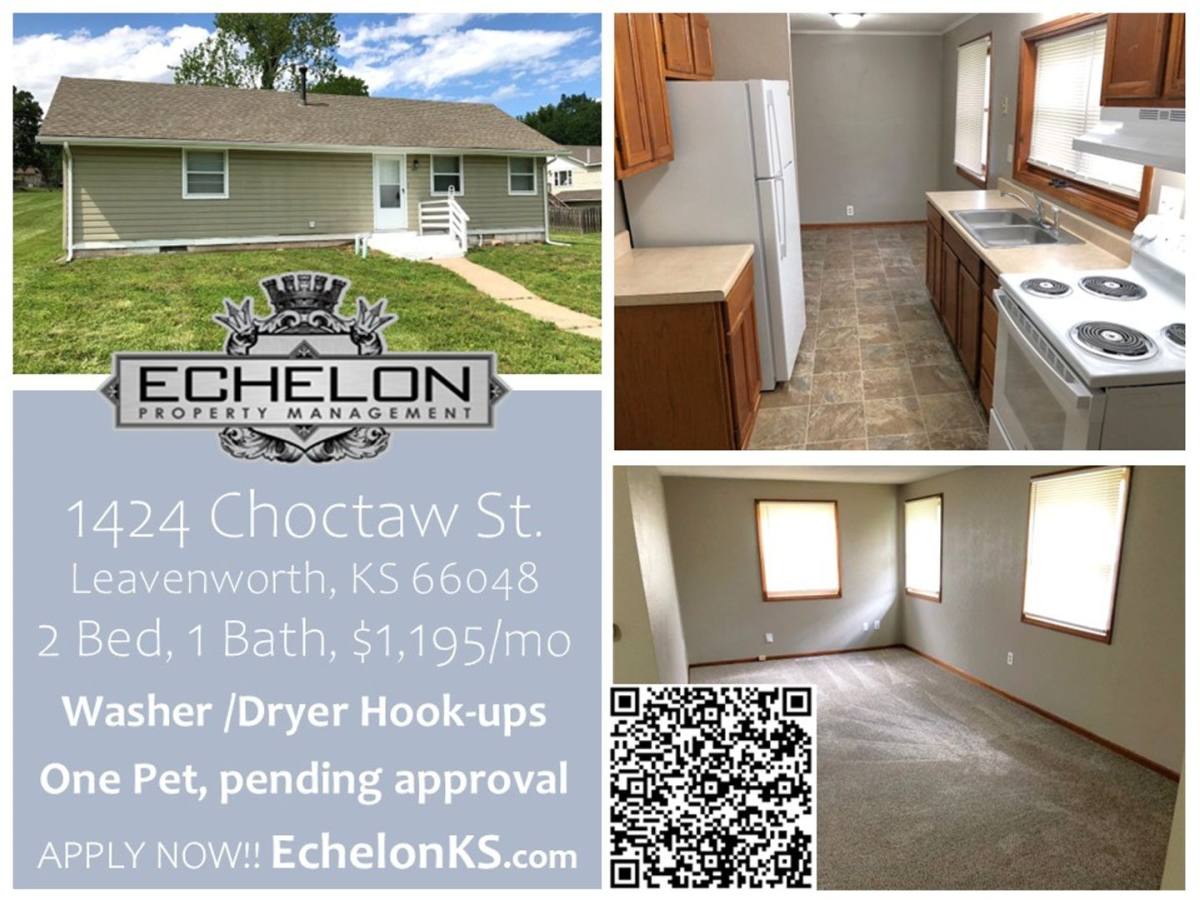 House for rent at 1424 Choctaw St, Leavenworth, KS 66048