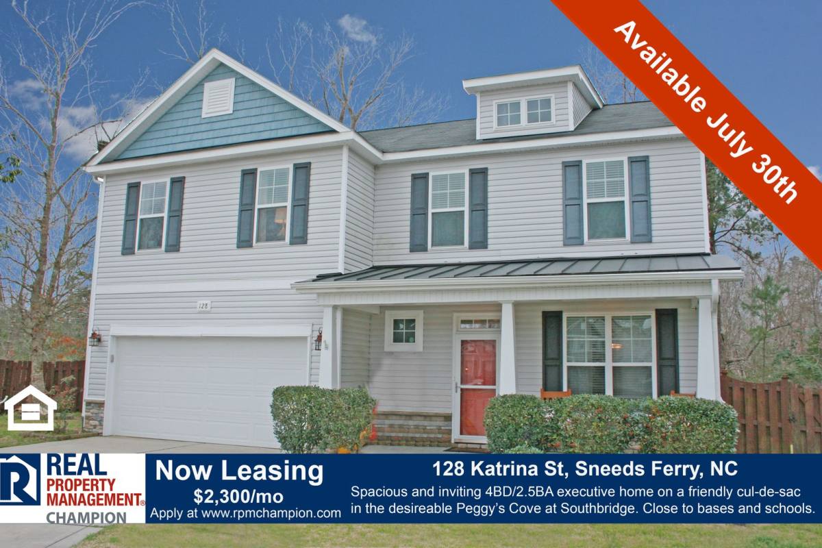 House for rent at 128 Katrina St, Sneads Ferry, NC 28460