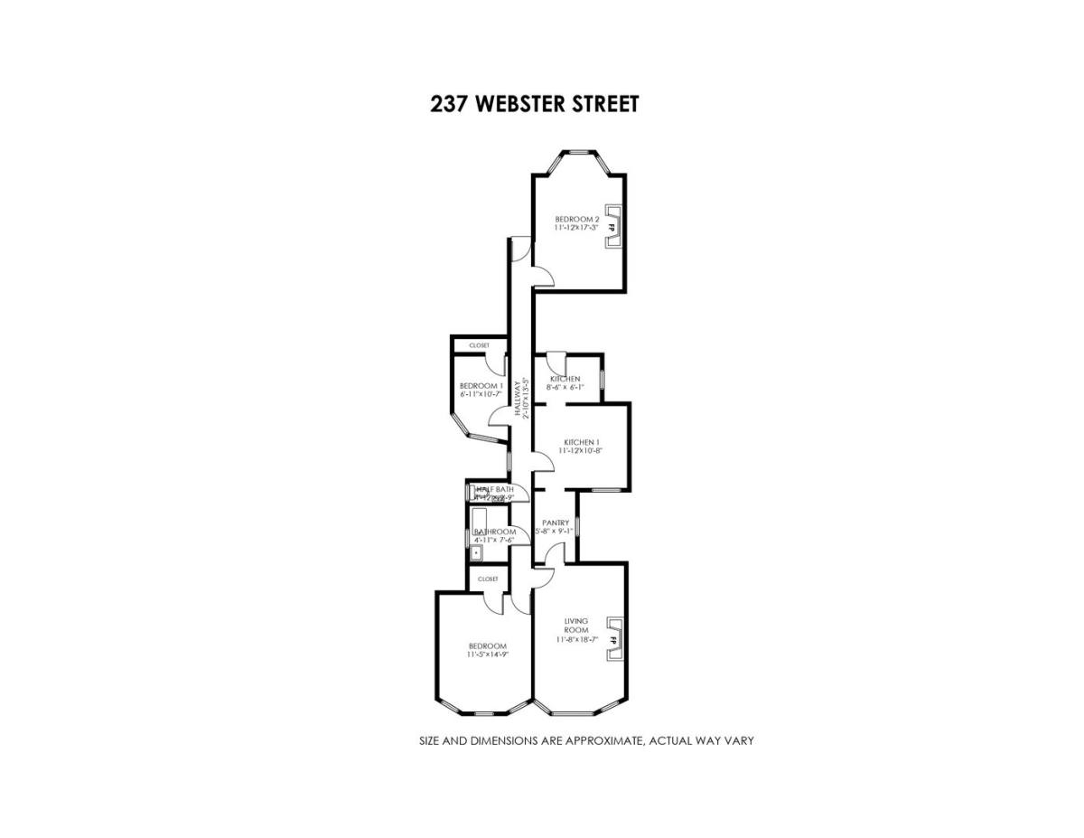 Apartment for rent at 235-239 1 2 Webster St, San Francisco, CA 94117