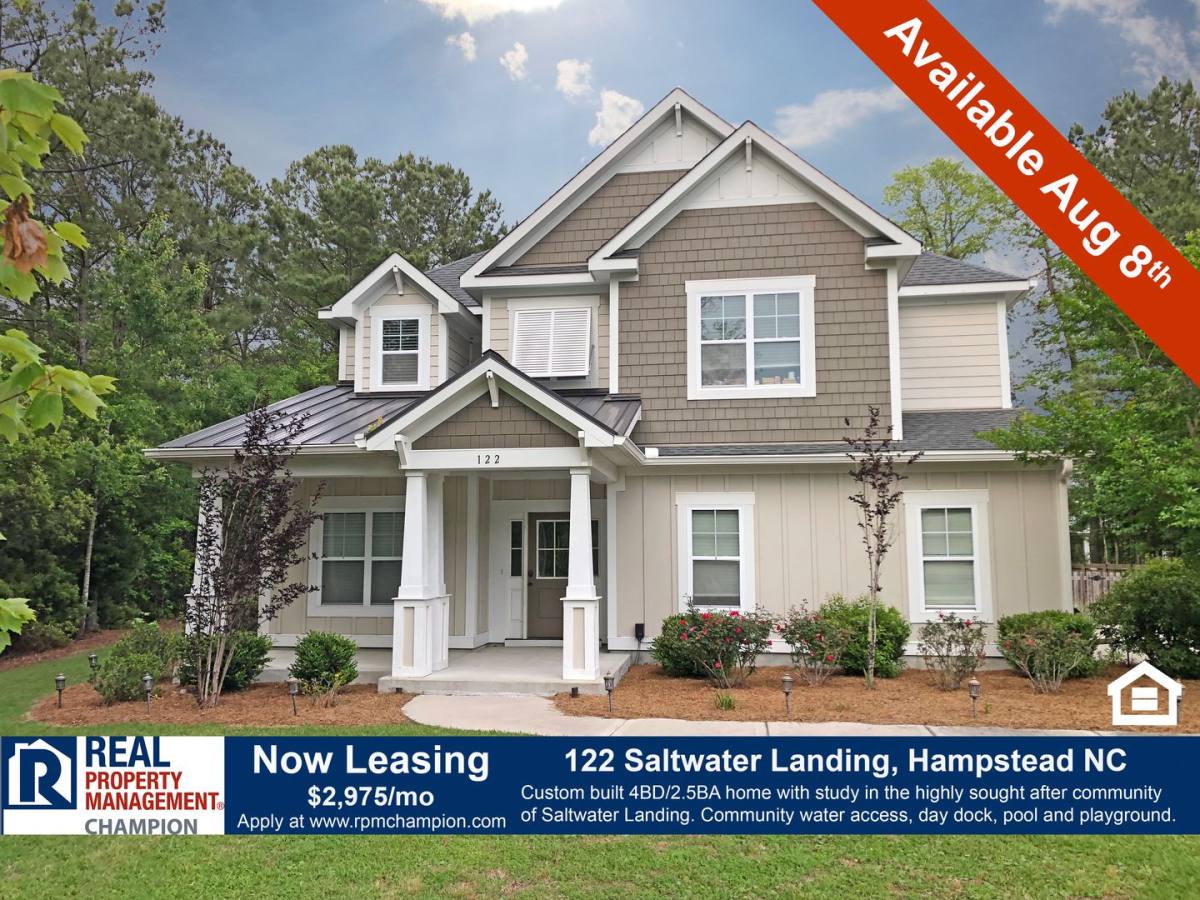 House for rent at 122 Saltwater Landing Dr, Hampstead, NC 28443