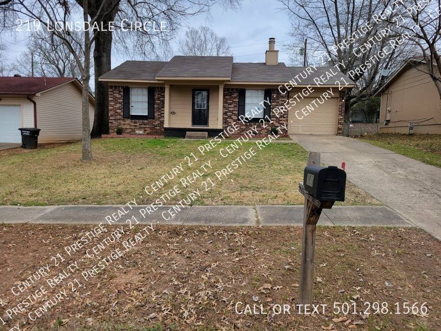 House for rent at 219 Lonsdale Circle, Jacksonville, AR 72076