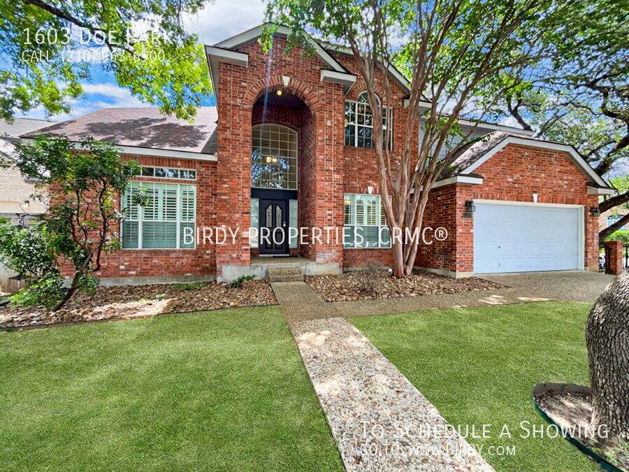 House for rent at 1603 Doe Park, San Antonio, TX 78248