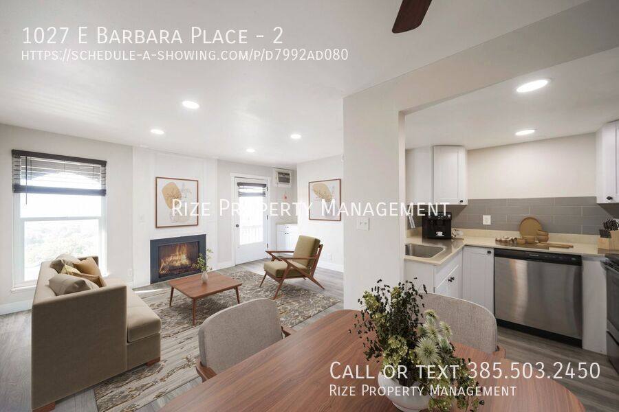 Apartment for rent at 1027 E Barbara Place #2, Salt Lake City, UT 84102