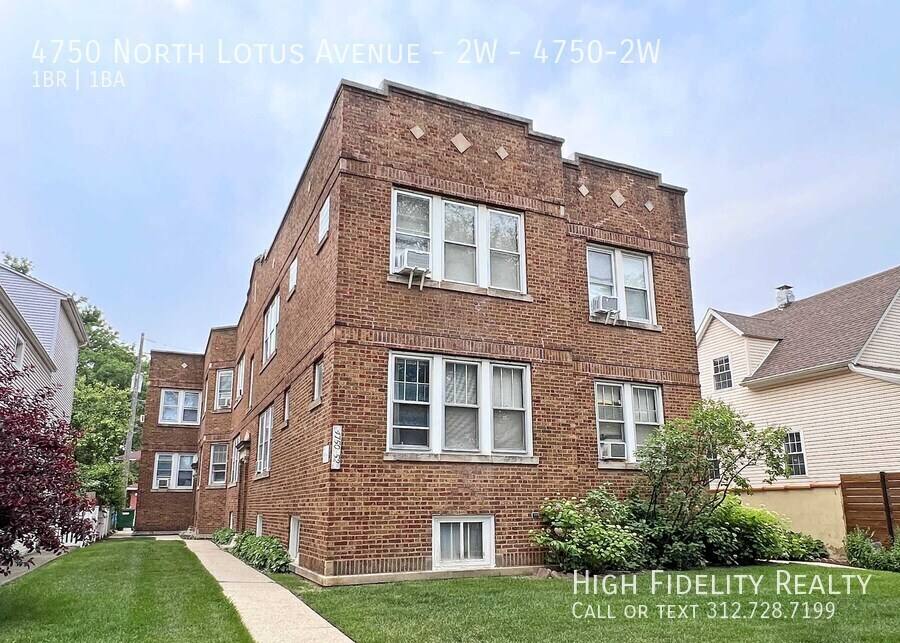Apartment for rent at 4750 N Lotus Ave #2W, Chicago, IL 60630