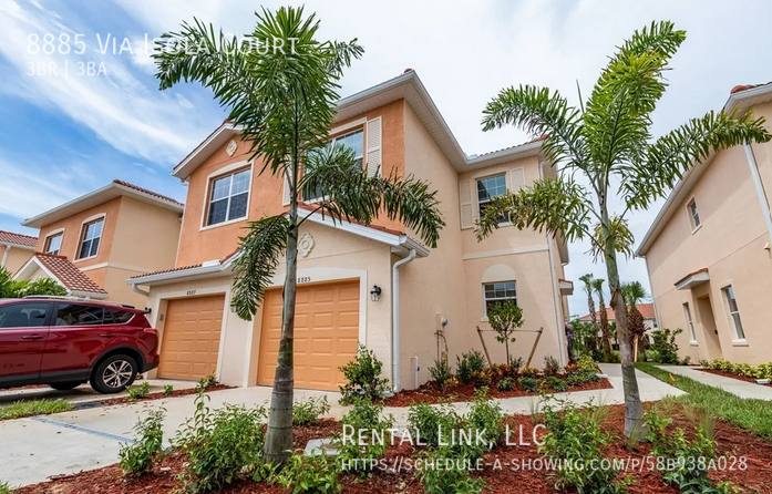 Townhouse for rent at 8885 Via Isola Court, Fort Myers, FL 33966