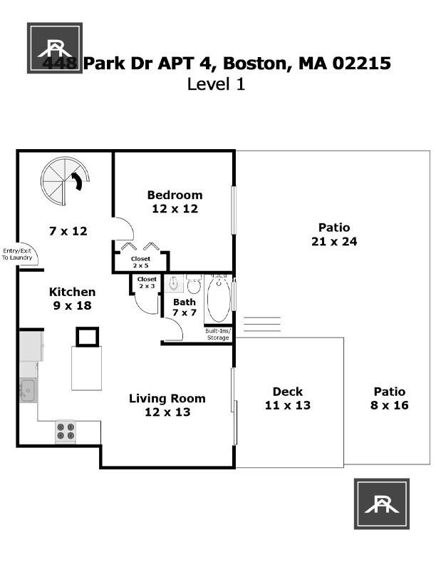 Apartment for rent at 446 Park Dr #4, Boston, MA 02215