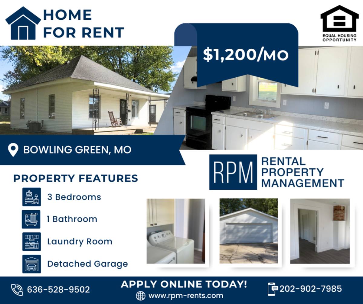 House for rent at 209 S Cuivre St, Bowling Green, MO 63334