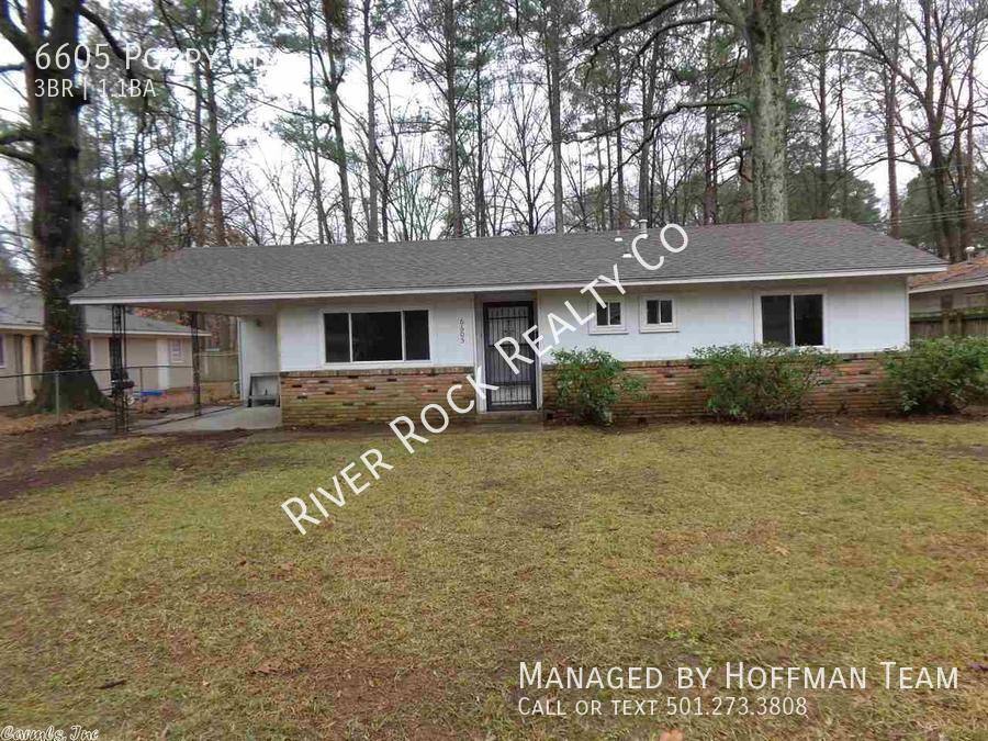 House for rent at 6605 Poppy Rd, Little Rock, AR 72209