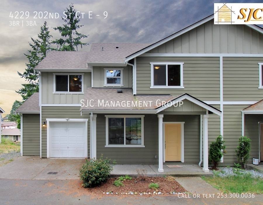 Townhouse for rent at 4229 202nd St Court E #9, Spanaway, WA 98387