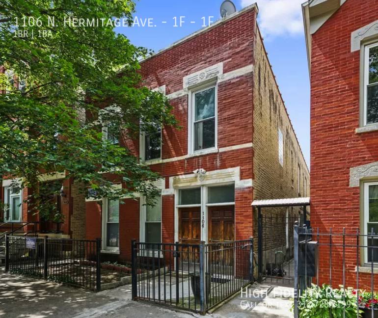 Apartment for rent at 1106 N Hermitage Ave #1F, Chicago, IL 60622
