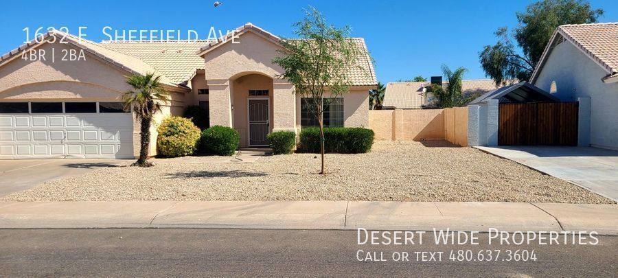 House for rent at 1632 E Sheffield Ave, Chandler, AZ 85225