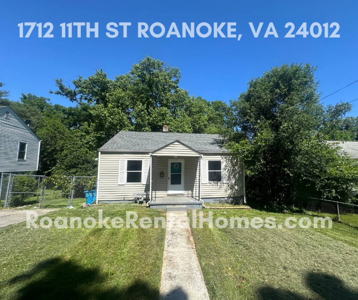 House for rent at 1712 11th St NW, Roanoke, VA 24012