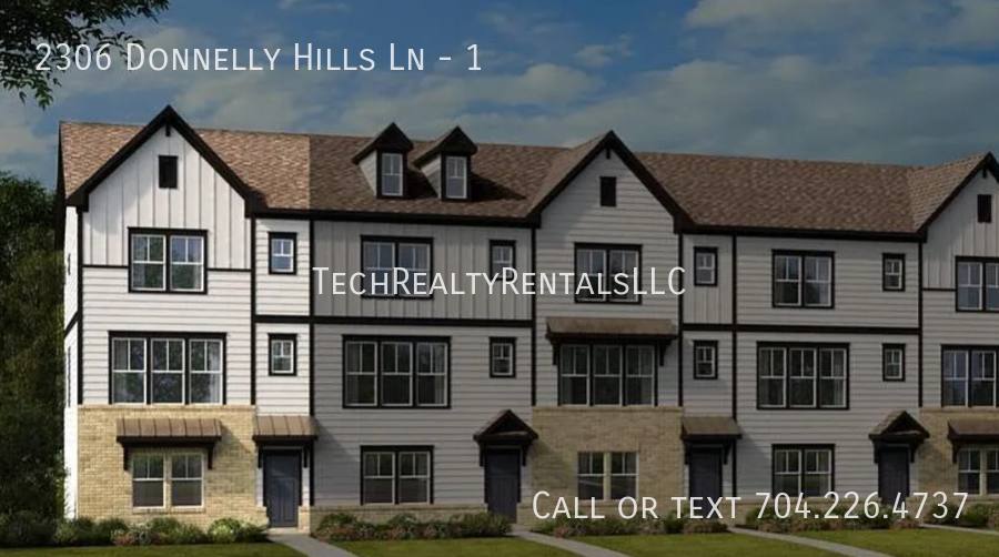 Townhouse for rent at 2306 Donnelly Hills Lane #1, Charlotte, NC 28262