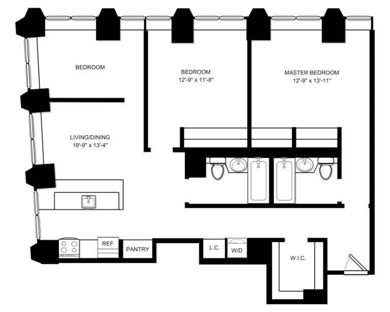 Apartment for rent at 3 Hanover Square #10F, New York, NY 10004