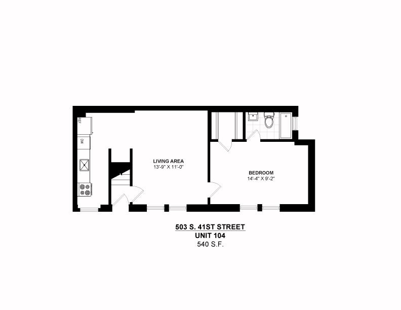 Apartment for rent at 503 S 41st St, Philadelphia, PA 19104