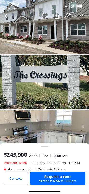 Townhouse for rent at 338 Kristen Court, Columbia, TN 38401