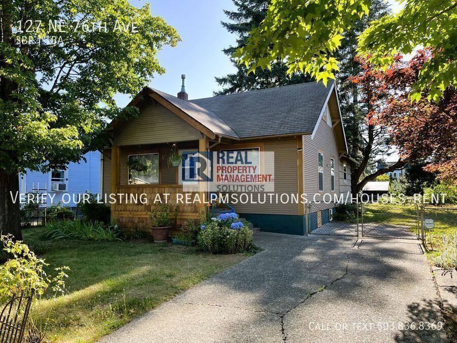 House for rent at 127 NE 76th Ave, Portland, OR 97213