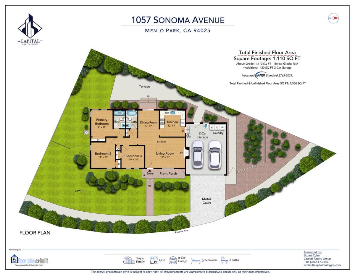 House for rent at 1057 Sonoma Ave, Menlo Park, CA 94025