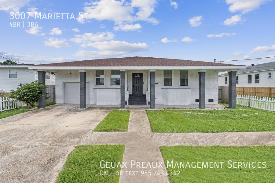 House for rent at 3007 Marietta St, Kenner, LA 70065