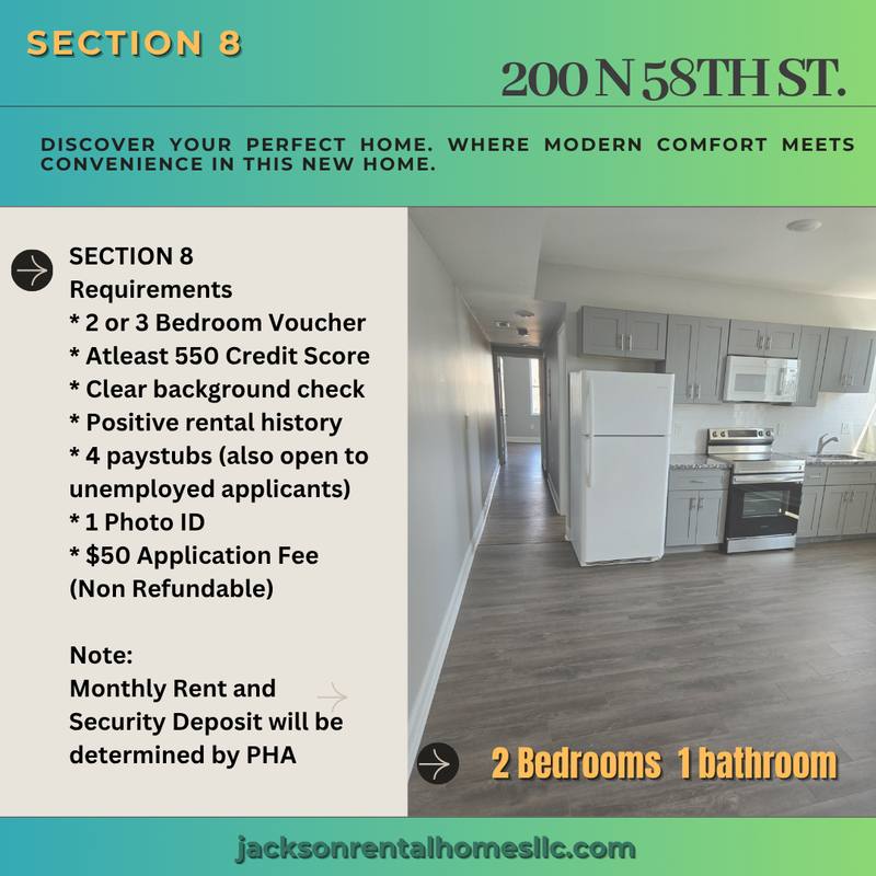 Apartment for rent at 200 N 58th St #1, Philadelphia, PA 19139