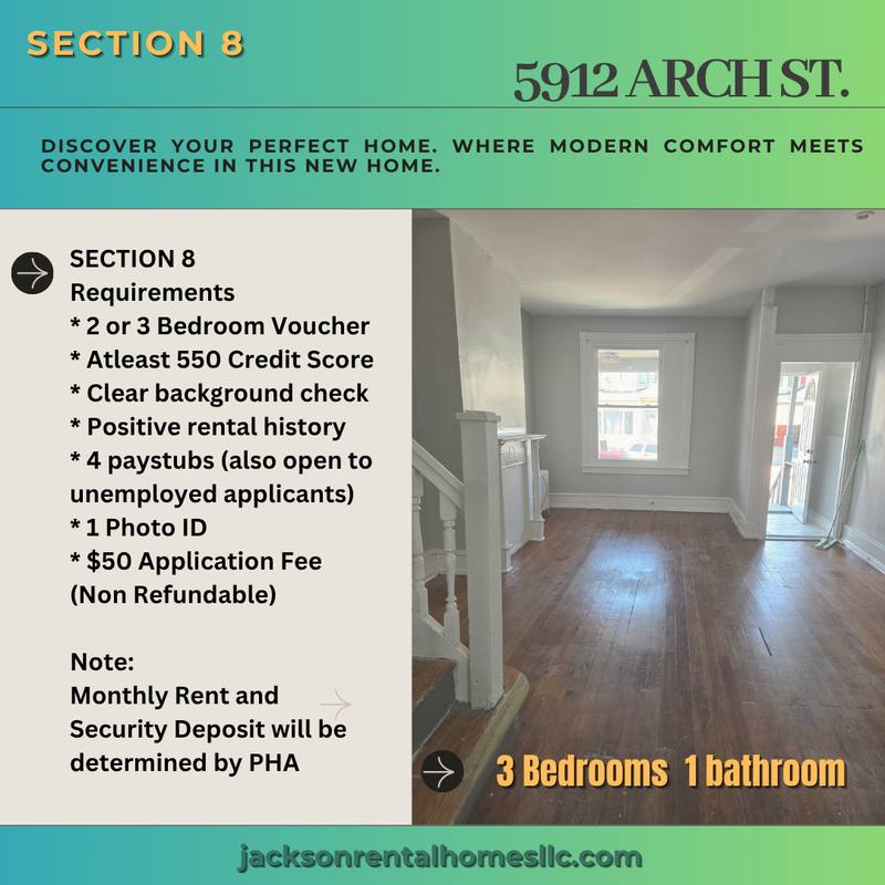 House for rent at 5912 Arch St, Philadelphia, PA 19139