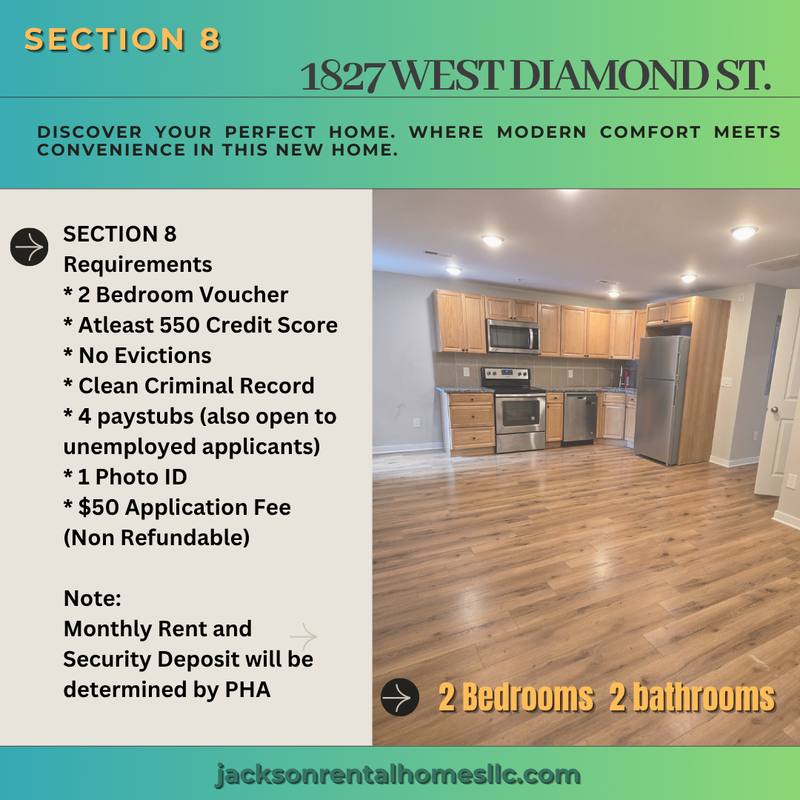 Apartment for rent at 1827 W Diamond St #B, Philadelphia, PA 19121