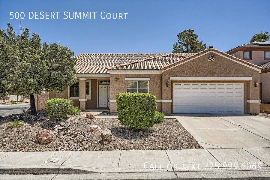 House for rent at 500 Desert Summit Court, Henderson, NV 89052