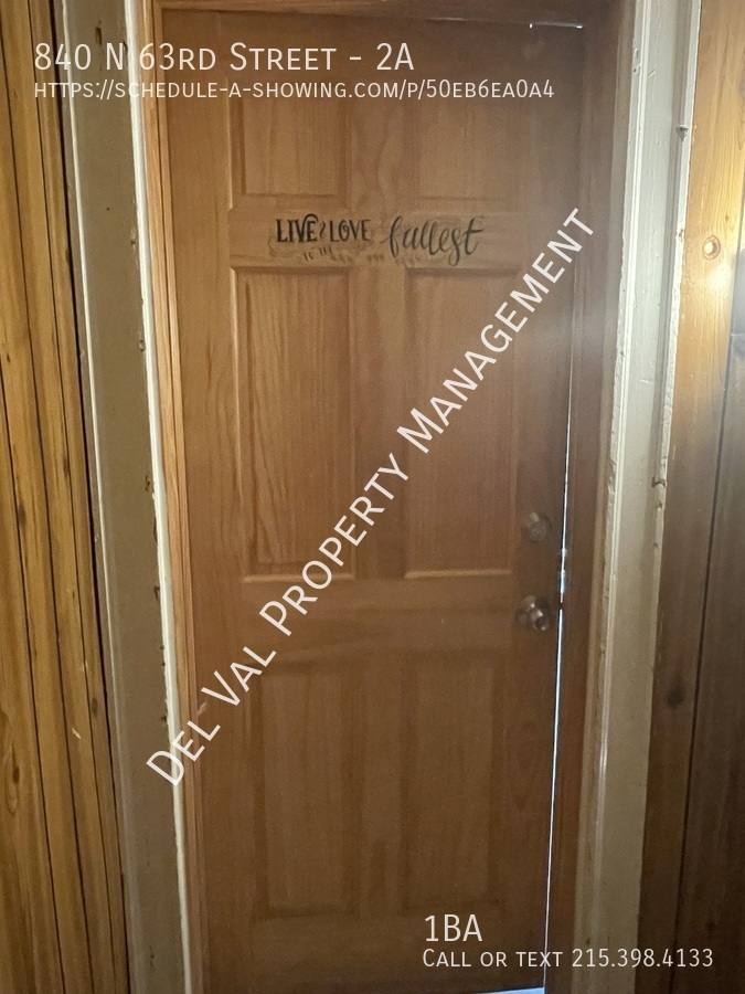 Apartment for rent at 840 N 63rd St #2A, Philadelphia, PA 19151