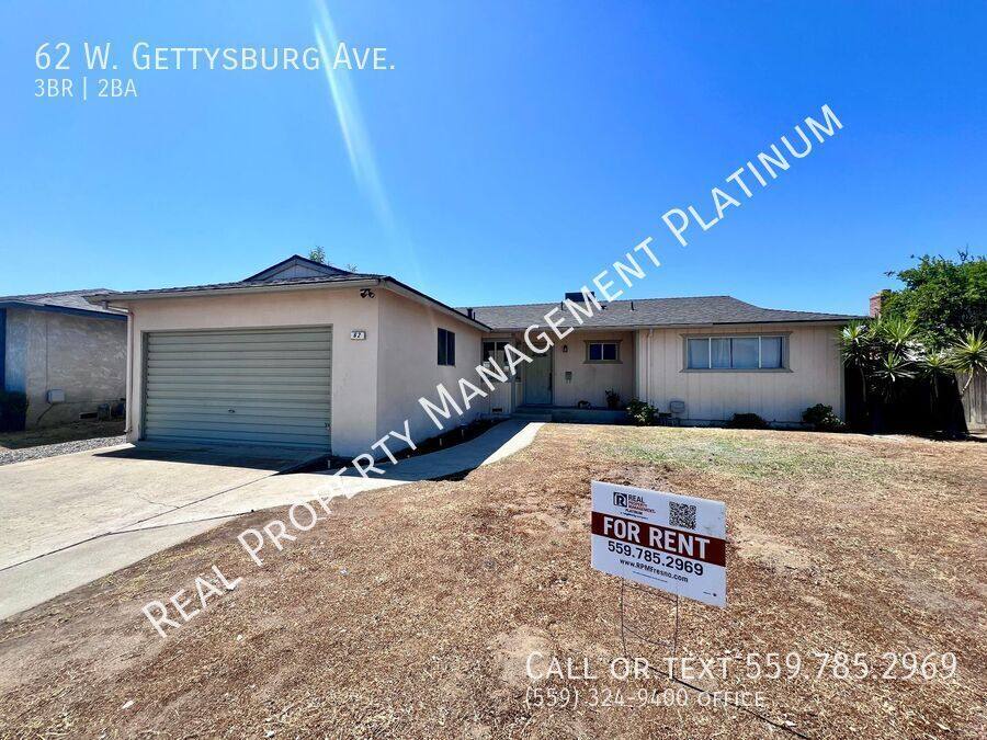 House for rent at 62 W Gettysburg Ave, Clovis, CA 93612