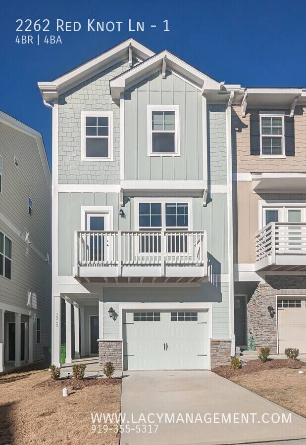 Townhouse for rent at 2262 Red Knot Lane #1, Apex, NC 27502