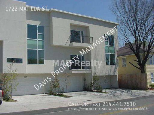Condo for rent at 1722 Matilda St, Dallas, TX 75206
