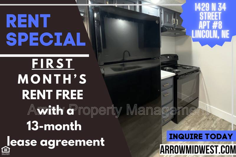 Apartment for rent at 1429 N 34th St #8, Lincoln, NE 68503