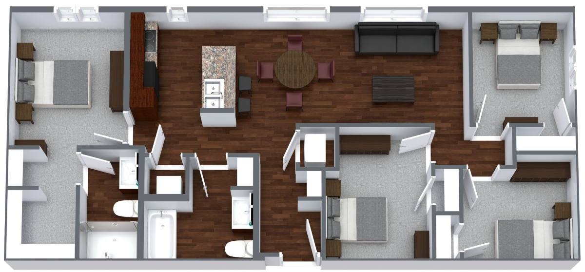 Apartment for rent at 424 S 24th St, Omaha, NE 68102