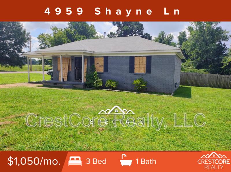 House for rent at 4959 Shayne Lane, Memphis, TN 38109