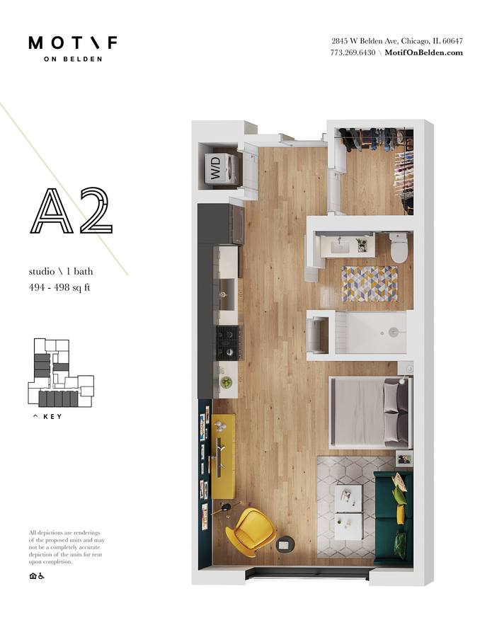 Apartment for rent at 2845 W Belden Ave, Chicago, IL 60647