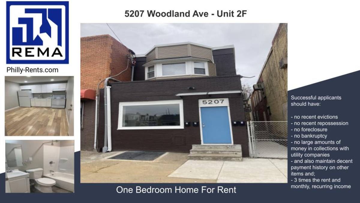Apartment for rent at 5207 Woodland Ave, Philadelphia, PA 19143