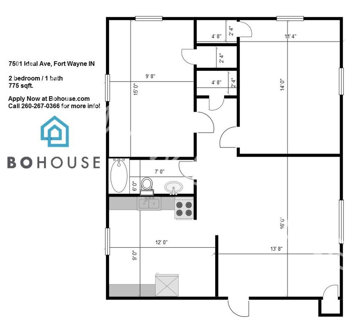 Apartment for rent at 7501 Ideal Ave, Fort Wayne, IN 46809