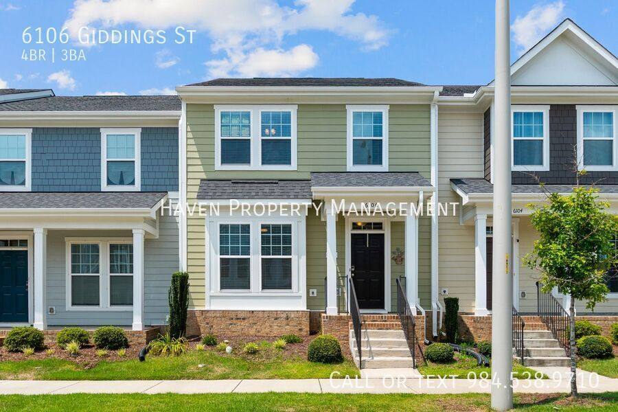 Townhouse for rent at 6106 Giddings St, Raleigh, NC 27616