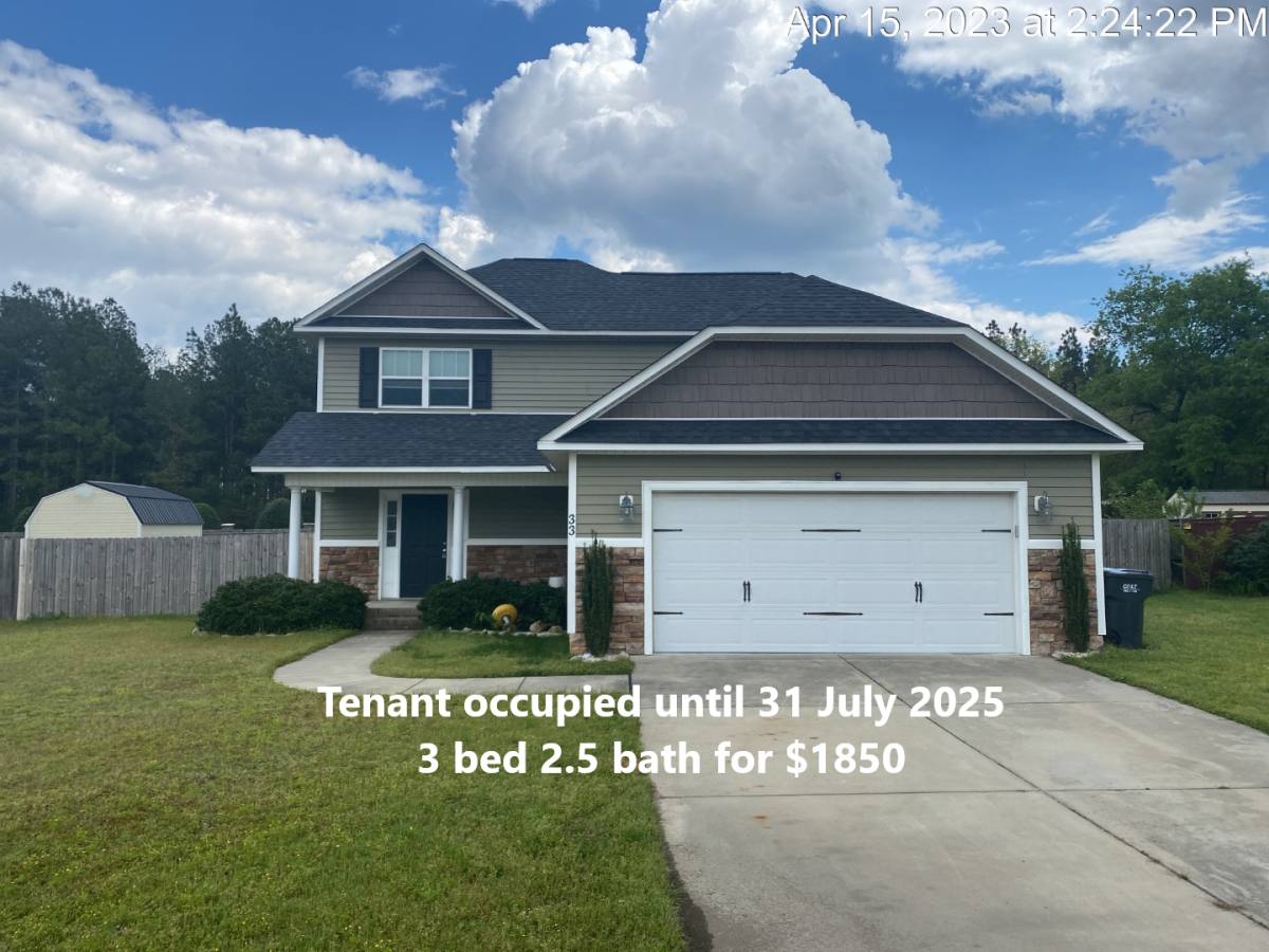House for rent at 33 Emma Court, Linden, NC 28356