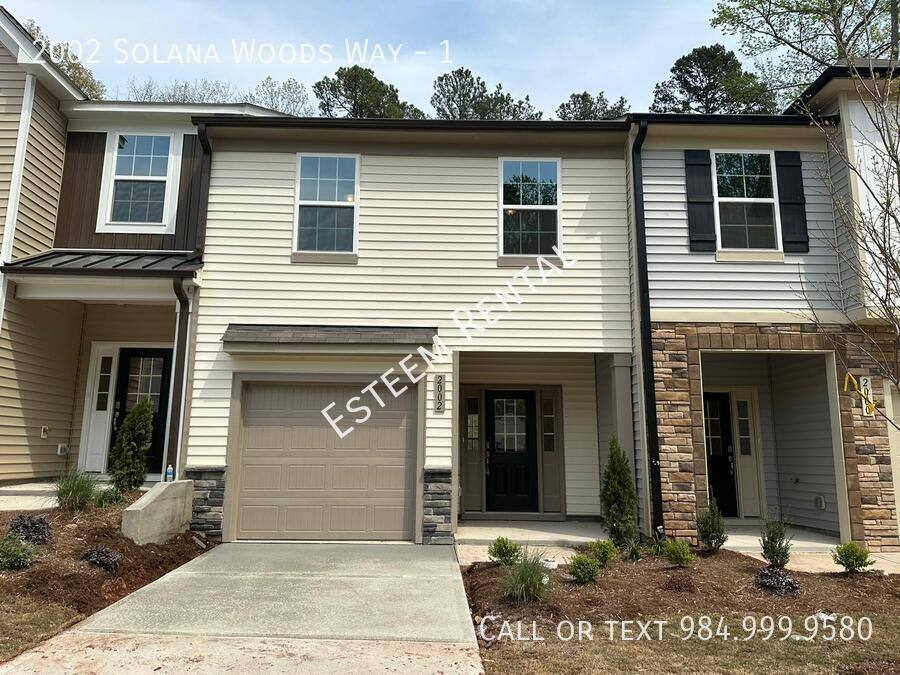 Townhouse for rent at 2002 Solana Woods Way #1, Durham, NC 27703