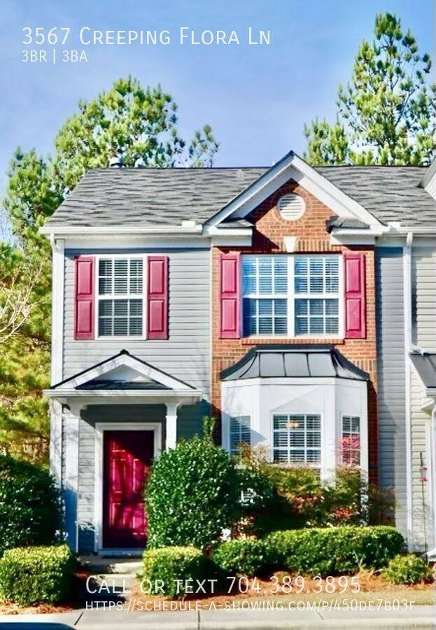 Townhouse for rent at 3567 Creeping Flora Lane, Charlotte, NC 28216