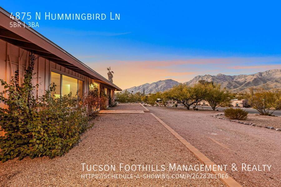House for rent at 4875 N Hummingbird Lane, Tucson, AZ 85750