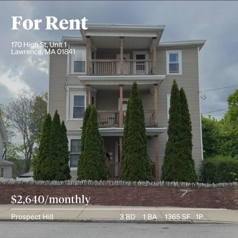 Apartment for rent at 168-170 High St, Lawrence, MA 01841