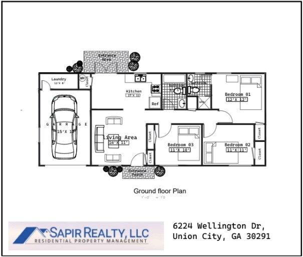 House for rent at 6224 Wellington Dr, Union City, GA 30291