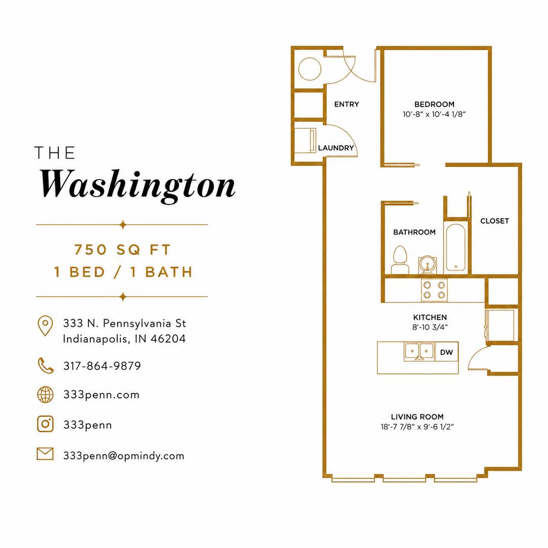 Apartment for rent at 333 N Pennsylvania St, Indianapolis, IN 46204