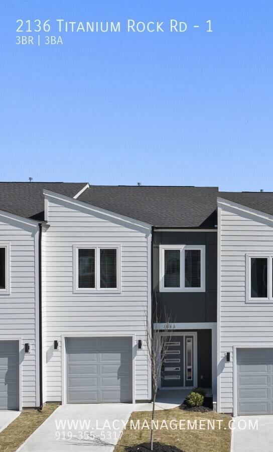 Townhouse for rent at 2136 Titanium Rock Rd #1, Durham, NC 27704