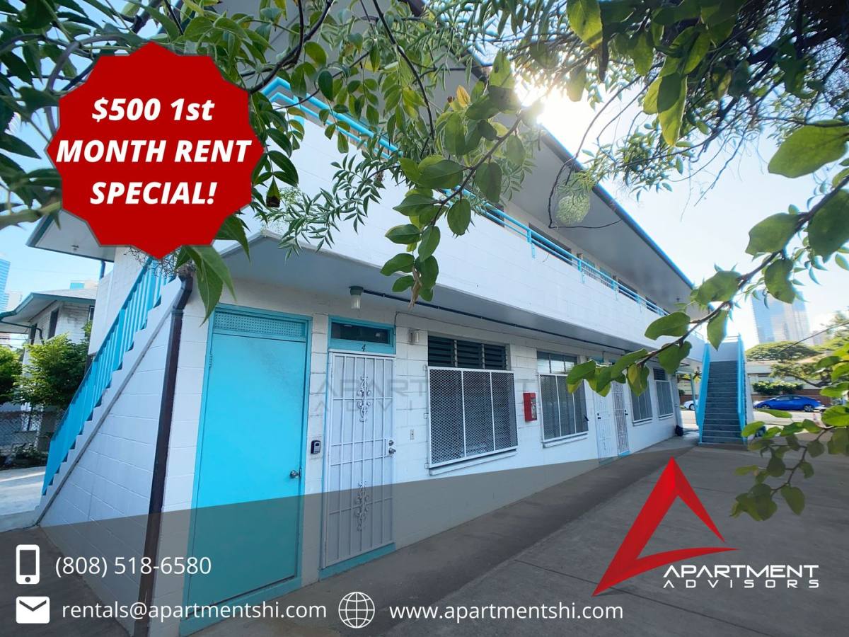 Apartment for rent at 733 Pensacola St #2, Honolulu, HI 96814