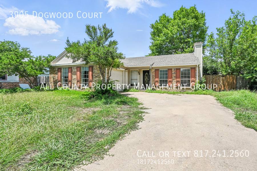 House for rent at 3905 Dogwood Court, Fort Worth, TX 76137